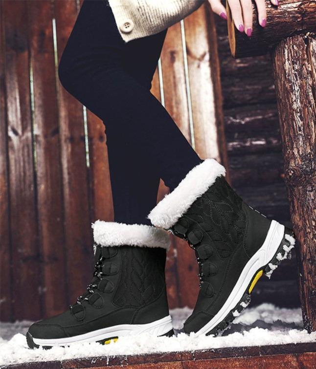 Fur Lined Waterproof Outdoor Shoes