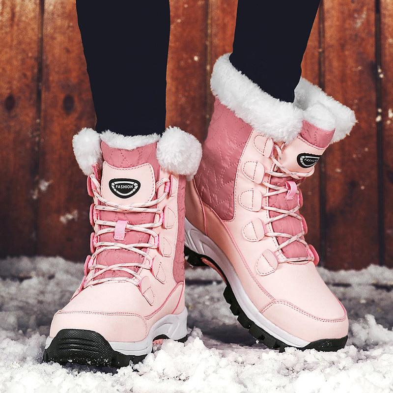 Fur Lined Waterproof Outdoor Shoes